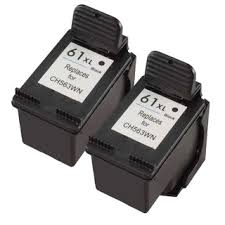 Compatible HP 61XL Black Ink Cartridge Pack of 2 CH563WA 